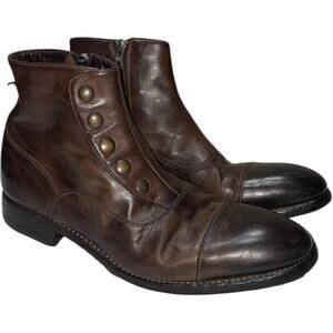 CALZOLERIA HARRIS Size 9.5 Brown Antique Leather Chelsea Ankle Boots CALZOLERIA HARRIS Size 9.5 Brown Antique Leather Chelsea  main image 2